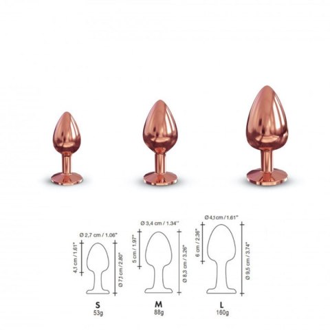 Marc Dorcel DIAMOND PLUG M - Metalowy korek analny