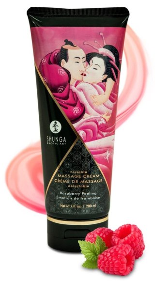 Shunga Massage Cream Raspberry Feeling - Krem do masażu