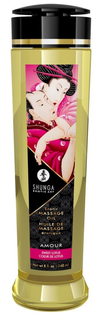 Shunga Massage Oil Amour SWEET LOTUS - olejek do masażu