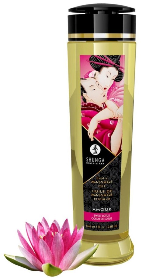 Shunga Massage Oil Amour SWEET LOTUS - olejek do masażu