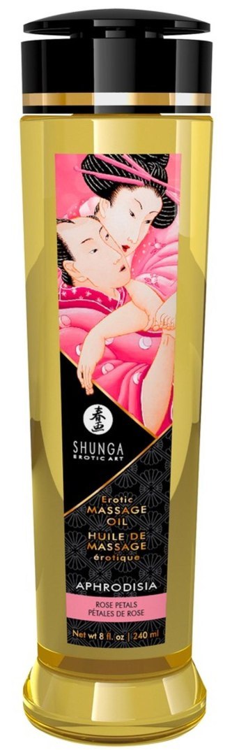 Shunga Massage Oil Aphrodisia ROSE PETALS - różany olejek do masażu