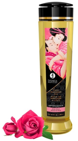 Shunga Massage Oil Aphrodisia ROSE PETALS - różany olejek do masażu