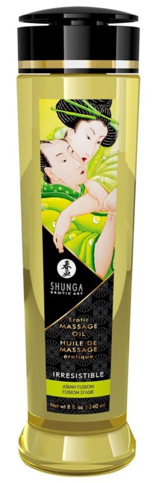 Shunga Massage Oil Irresistible ASIAN FUSION - kwiatowy olejek do masażu