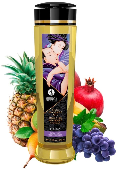 Shunga Massage Oil Libido EXOTIC FRUITS - olejek do masażu owoce ezgotyczne