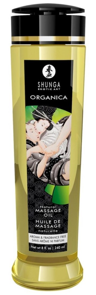 Shunga Massage Oil Organica AROMA & FRAGRANCE FREE - olejek do masażu