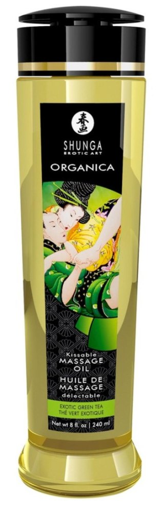 Shunga Massage Oil Organica EXOTIC GREEN TEA - olejek do masażu zielona herbata