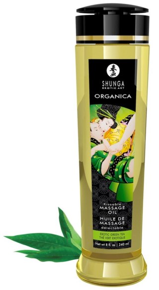 Shunga Massage Oil Organica EXOTIC GREEN TEA - olejek do masażu zielona herbata