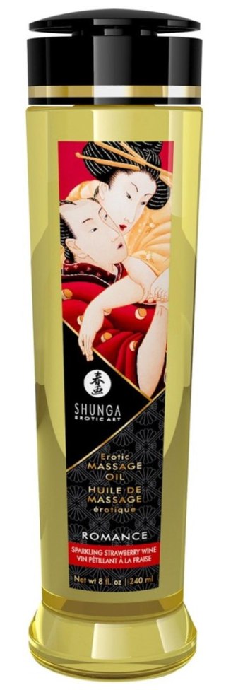 Shunga Massage Oil Romance STRAWBERY WINE - olejek do masażu