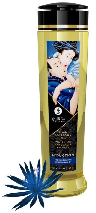 Shunga Massage Oil Seduction Midnight Flower - olejek do masażu