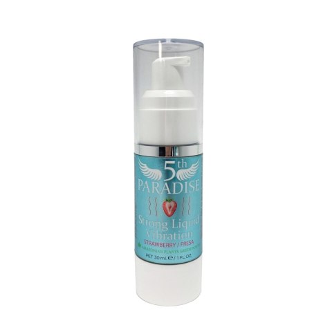 Strong Liquid Vibration Strawberry 5th PARADISE 30 ml - Żel stymulujący dla par