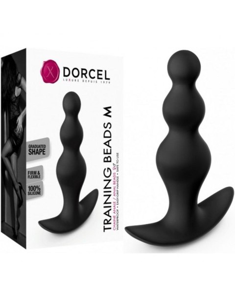 Marc Dorcel TRAINING BEADS M - Wibrujący korek analny