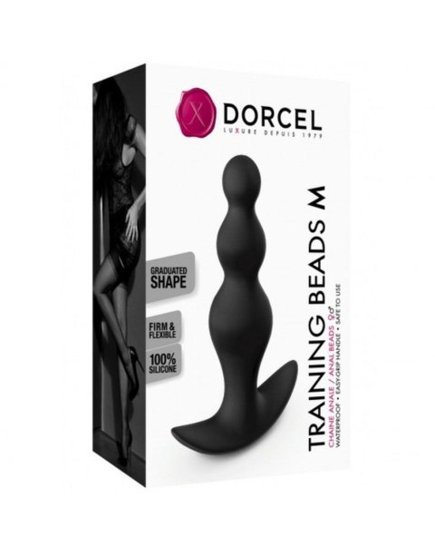 Marc Dorcel TRAINING BEADS M - Wibrujący korek analny