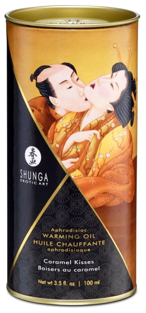 Shunga Warming Oil Caramel Kisses - olejek do masażu karmelowy