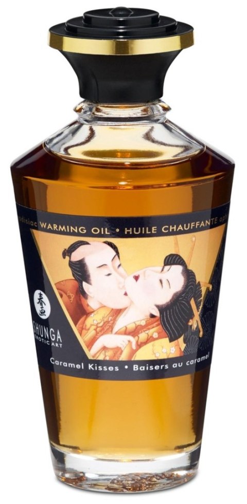 Shunga Warming Oil Caramel Kisses - olejek do masażu karmelowy