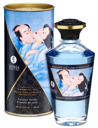 Shunga Warming Oil Coconut Thrills - kokosowy olejek do masażu