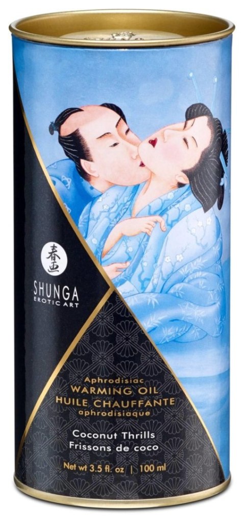 Shunga Warming Oil Coconut Thrills - kokosowy olejek do masażu