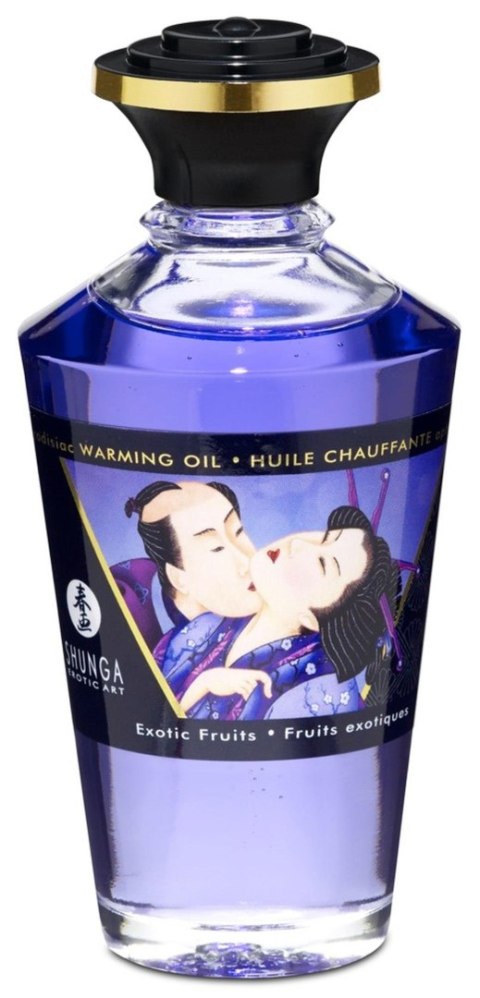 Shunga Warming Oil Exotic Fruits - rozgrzewający olejek do masażu