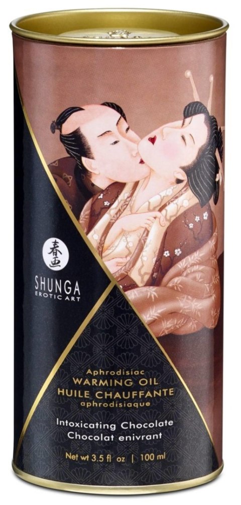 Shunga Warming Oil Intoxicating Chocolate - czekoladowy olejek do masażu