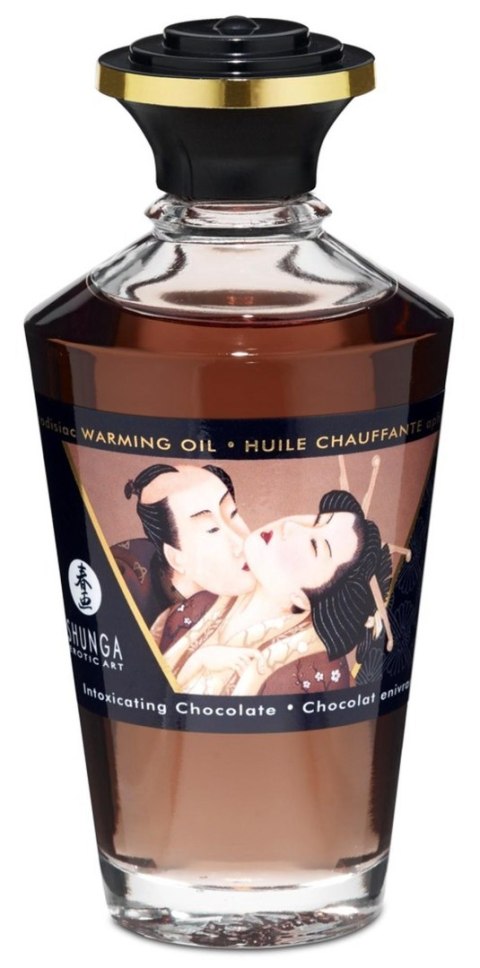 Shunga Warming Oil Intoxicating Chocolate - czekoladowy olejek do masażu