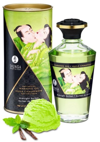 Shunga Warming Oil Midnight Sorbet - olejek do masażu