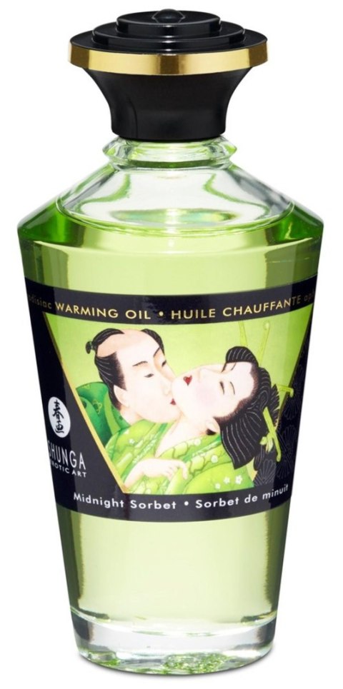 Shunga Warming Oil Midnight Sorbet - olejek do masażu