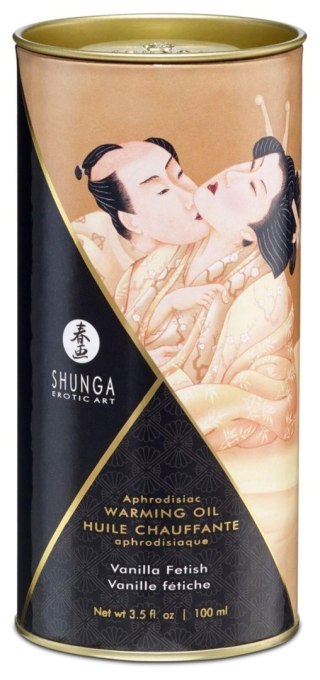 Shunga Warming Oil Vanilla Fetish - waniliowy olejek do masażu