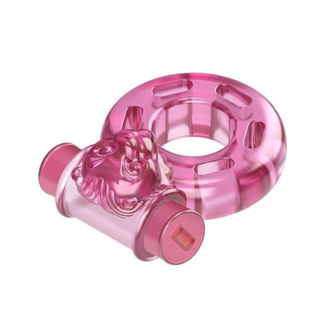 BAILE - Cockring VIBRATOR & CONDOM - Wibrujący pierścień erekcyjny