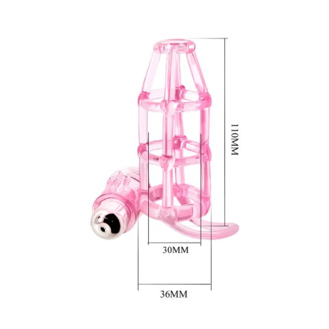 BAILE- SWEET CAGE, 10 vibration functions - Nakładka na penisa