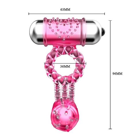 BAILE - Sweet vibration ring, 10 vibration functions Vibration - Wibrujący pierścień erekcyjny