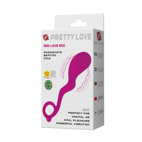 PRETTY LOVE- MINI LOVE EGG, 12  functions - wibrator punktu G