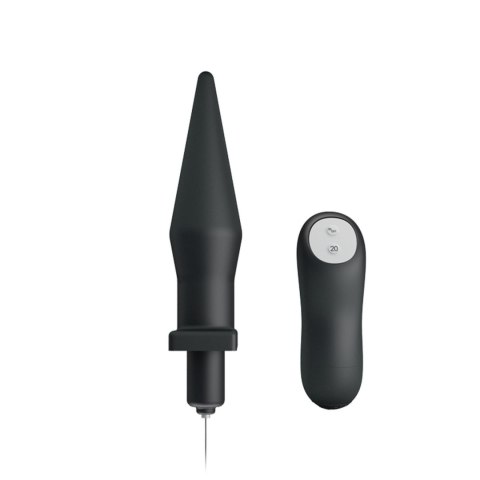 BAILE - BUTT PLUG, 20 vibration functions Wireless remote control - WIbrujący korek analny na pilota