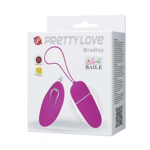 PRETTY LOVE - BRADLEY, 12 function - wibrujące jajeczko na pilota