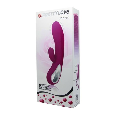 PRETTY LOVE - ELMER, PURPLE, USB, 12 function - wibrator punktu G