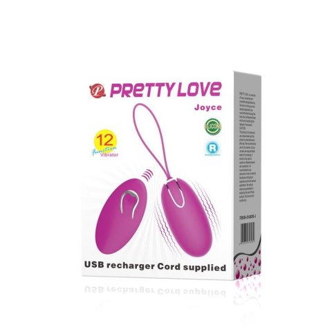 PRETTY LOVE - JOYCE EGG 12 function vibrations - wibrujące jajeczko na pilota