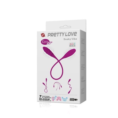 PRETTY LOVE - Snaky Vibe 7 FUNCTIONS USB - wibrator jajeczko