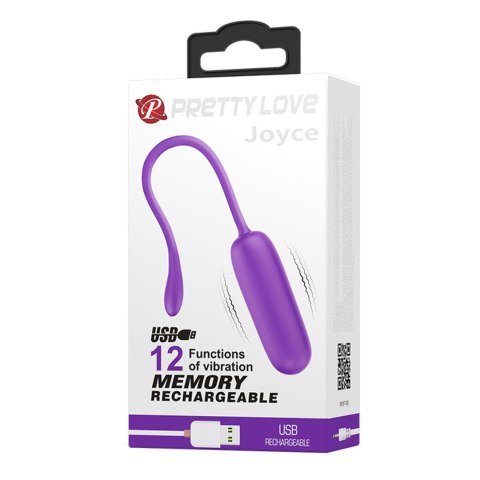 PRETTY LOVE -Joyce, 12 vibration functions Memory function - wibrator jajeczko