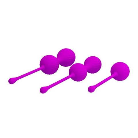 PRETTY LOVE - KEGEL BALL PURPLE - zestaw kulek gejszy