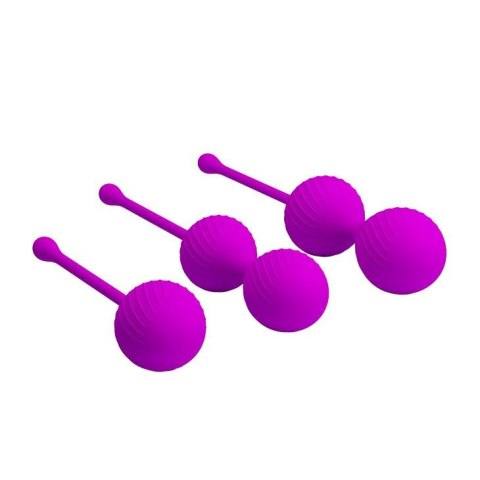 PRETTY LOVE - KEGEL BALL PURPLE - zestaw kulek gejszy