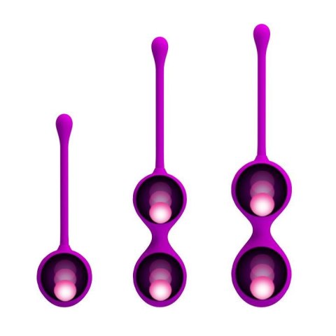 PRETTY LOVE - KEGEL BALL PURPLE - zestaw kulek gejszy