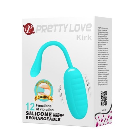 PRETTY LOVE - KIRK EGG Blue - wibrator jajeczko