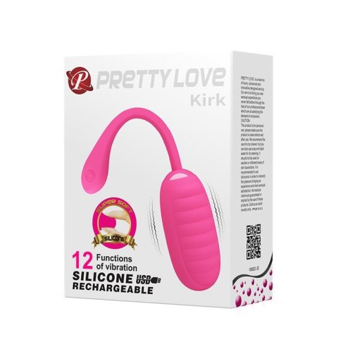 PRETTY LOVE - KIRK EGG Pink - wibrator jajeczko