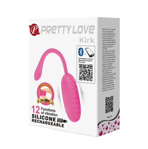 PRETTY LOVE -Kirk, 12 vibration functions Mobile APP remote control - wibrator jajeczko