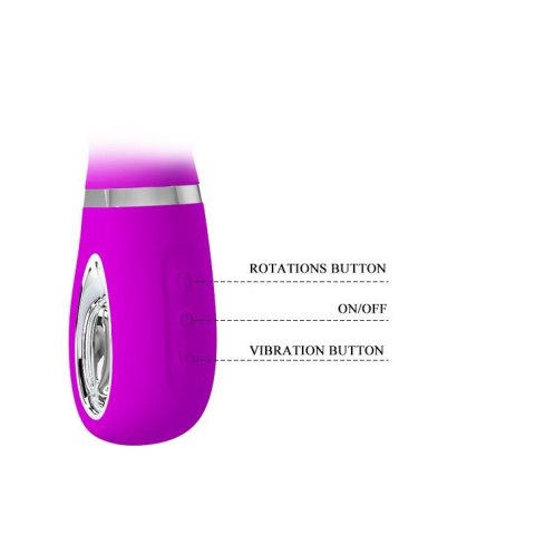 PRETTY LOVE - TERNENCE USB PURPLE 4 rot. 12 - wibrator punktu G