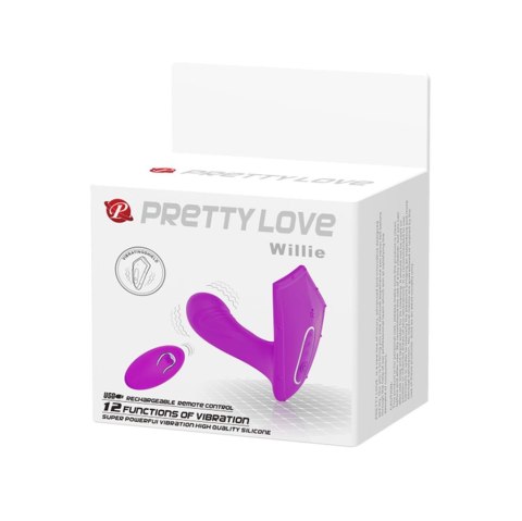 PRETTY LOVE- Willie, 12  functions Wireless remote control - wibrator punktu G