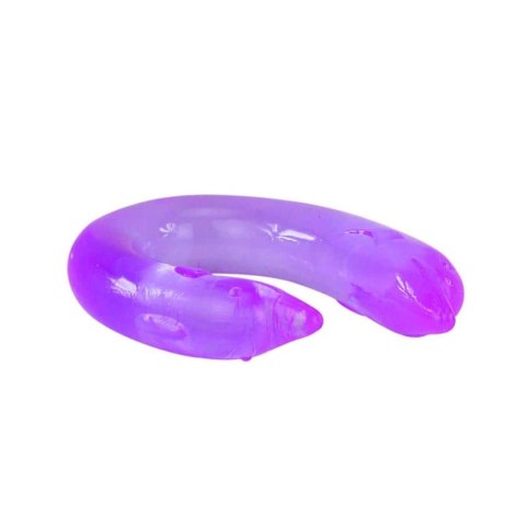 BAILE- DOUBLE DOLPHIN, Bendable purple - podwójne dildo