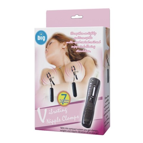 BAILE- Nipple Clamps, 7 vibration functions - Zaciski na sutki