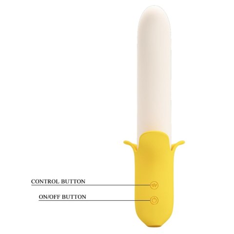 PRETTY LOVE - Banana Greek, 7  functions 3 thrusting settings - wibrator punktu G