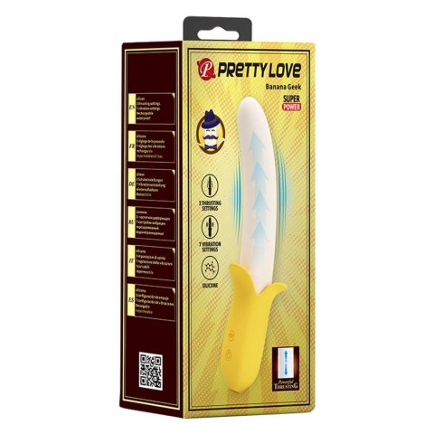 PRETTY LOVE - Banana Greek, 7  functions 3 thrusting settings - wibrator punktu G