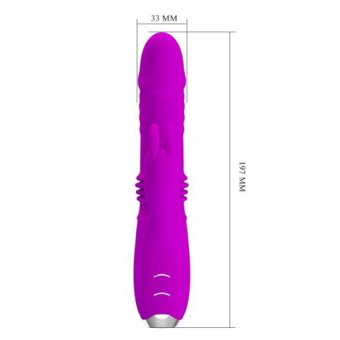 PRETTY LOVE - DOROTHY USB 3 Thrusting 12 Vibration - wibrator punktu G