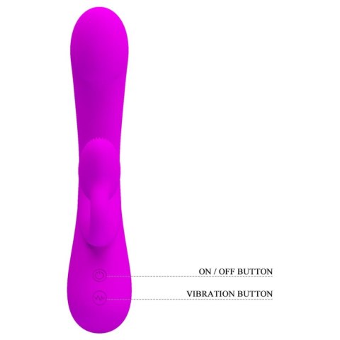 PRETTY LOVE - FULL COVER SILICONE, 10  functions - wibrator punktu G